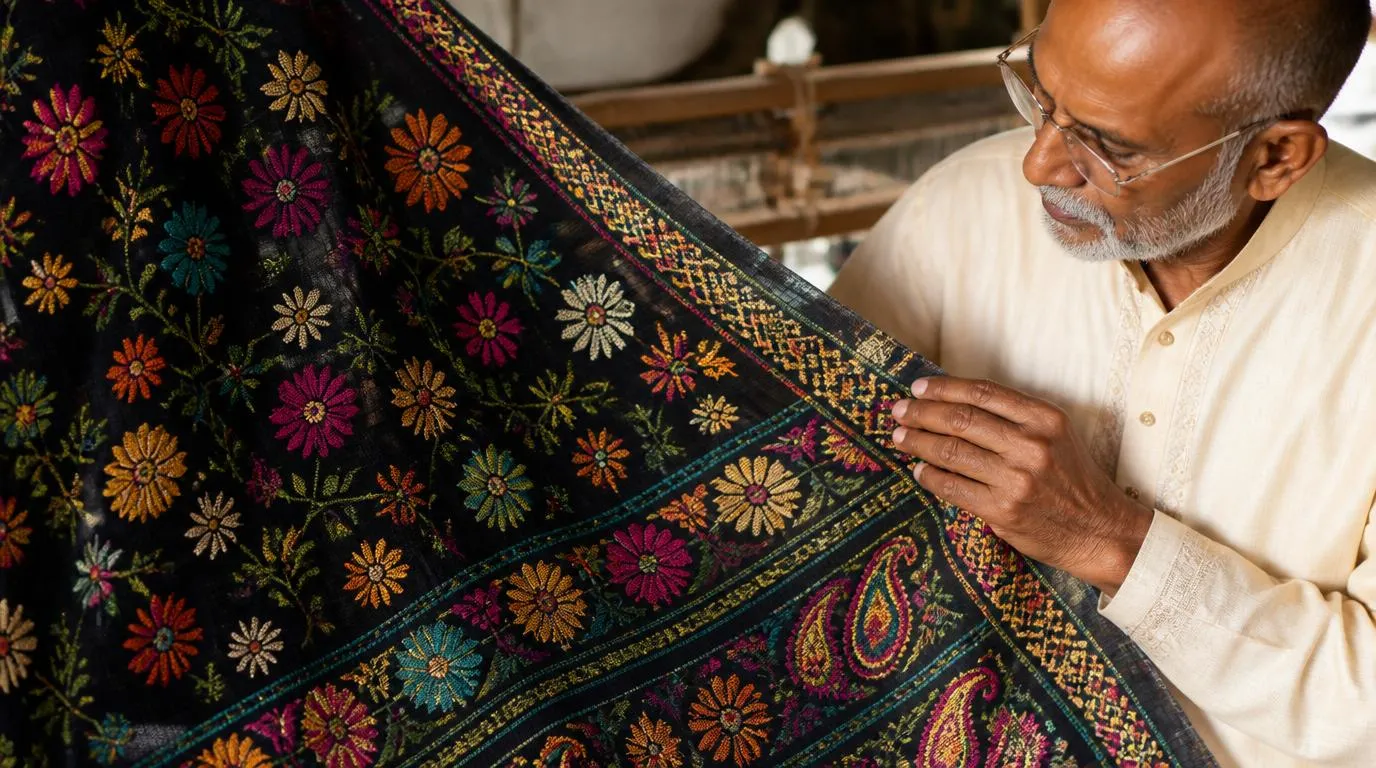 Different Jamdani motif patterns